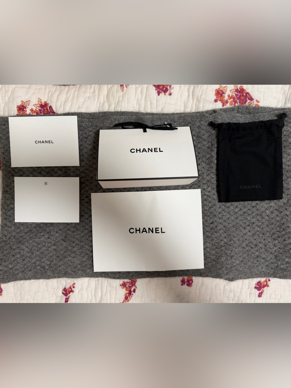 CHANEL Packaging Kit with Card, Envelope, Dust Bag and Outer Bag